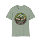 Achievement Unlocked — Camping Champion With Bigfoot 8-Bit T-Shirt