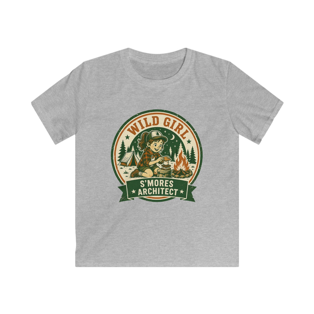 Wild Girl — S'Mores Architect Matching Kids T-Shirt
