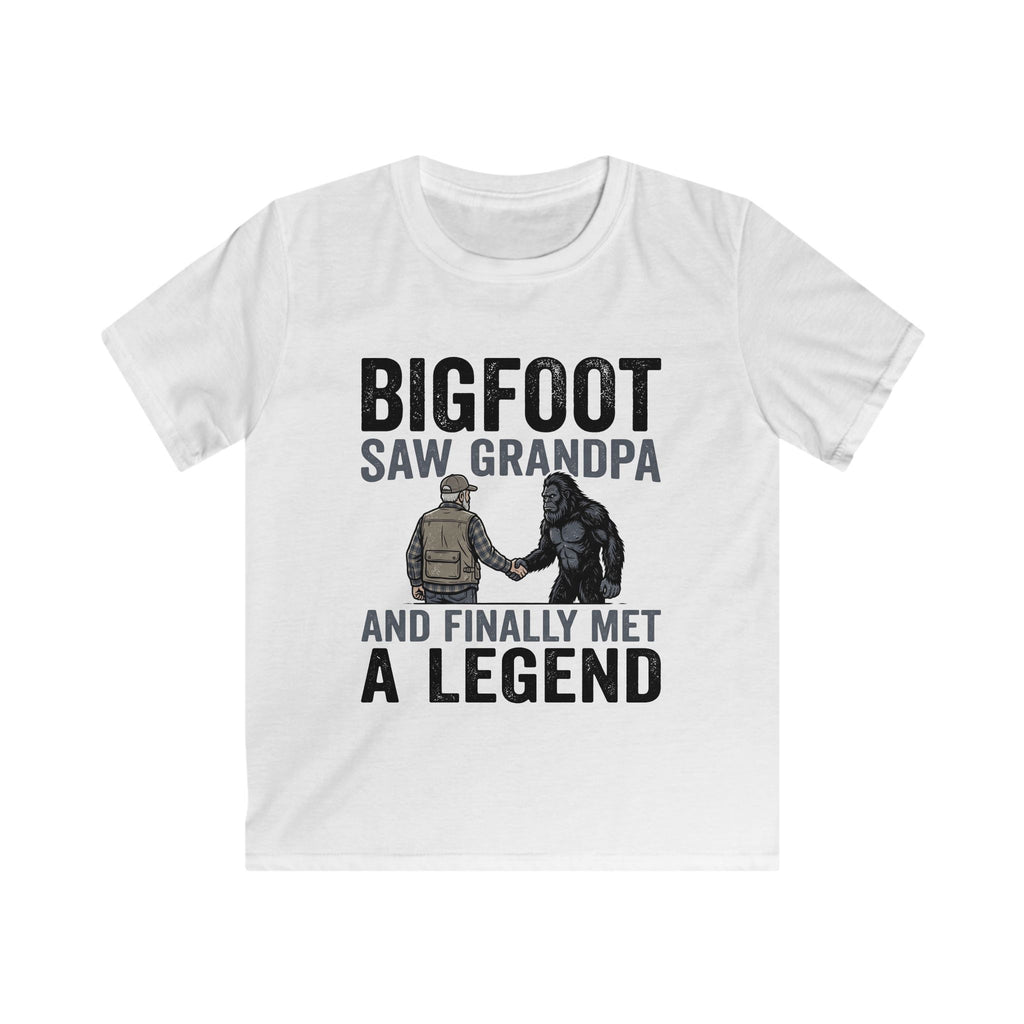 Bigfoot Saw Grandpa — And Finally Met a Legend Matching Kids T-Shirt