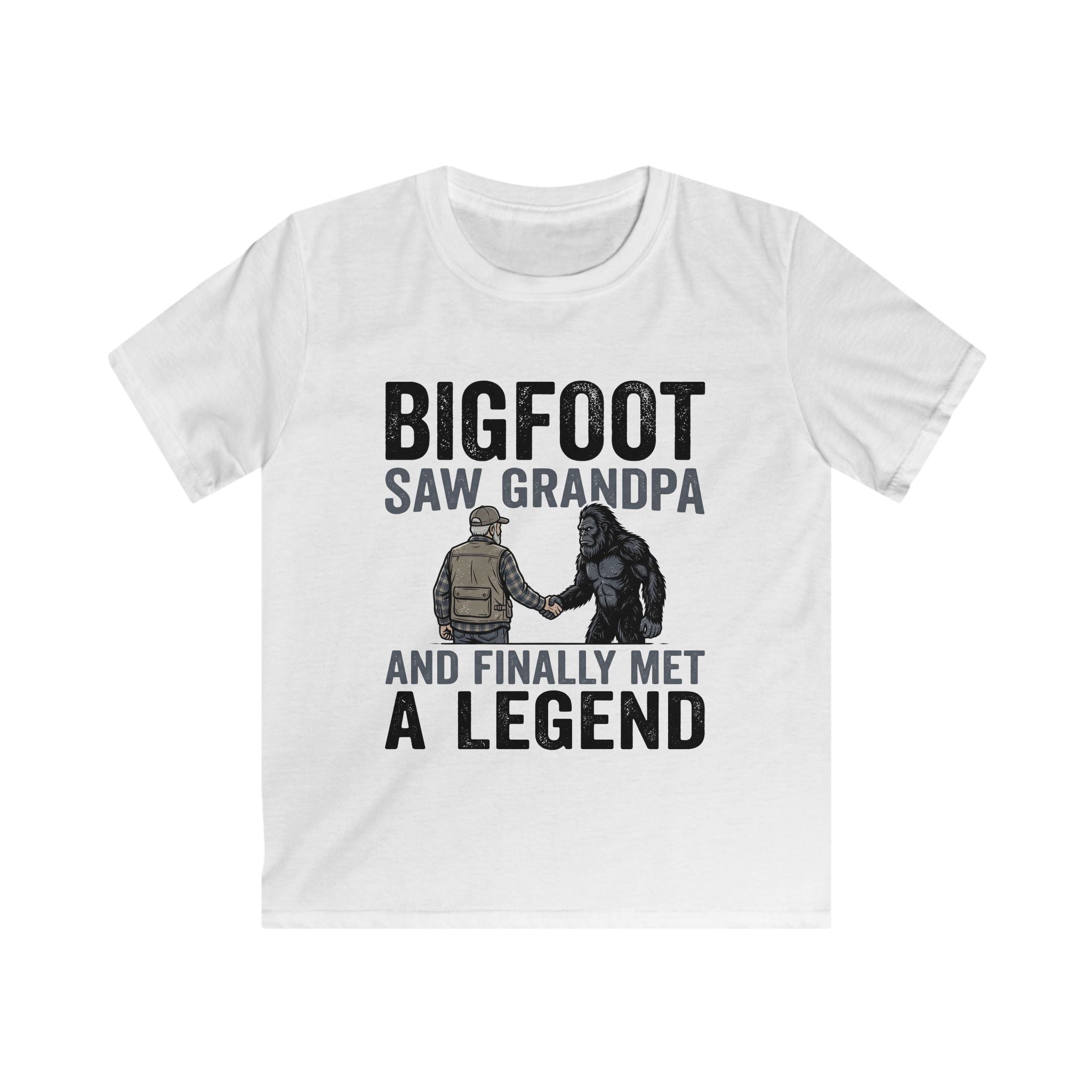 Bigfoot Saw Grandpa — And Finally Met a Legend Matching Kids T-Shirt