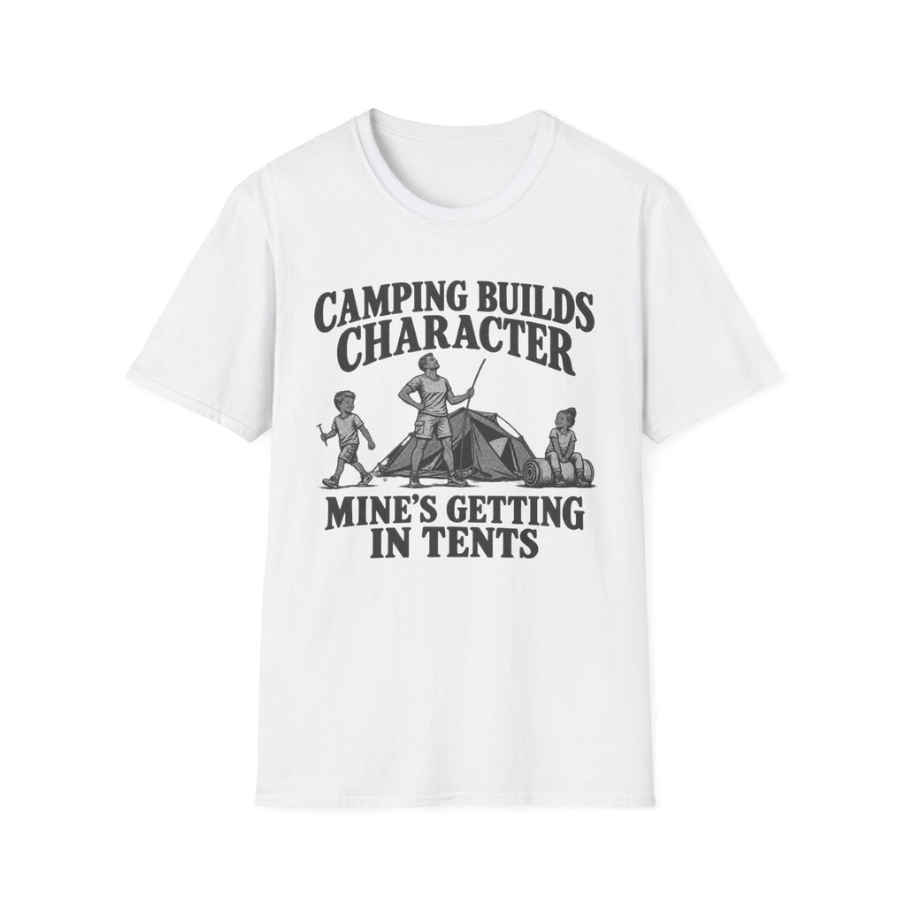 Camping Builds Character Dad T-Shirt