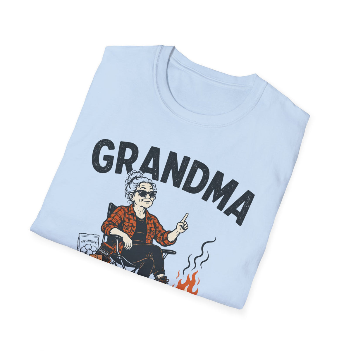 Grandma — Controls The S'Mores Supply Matching T-Shirt