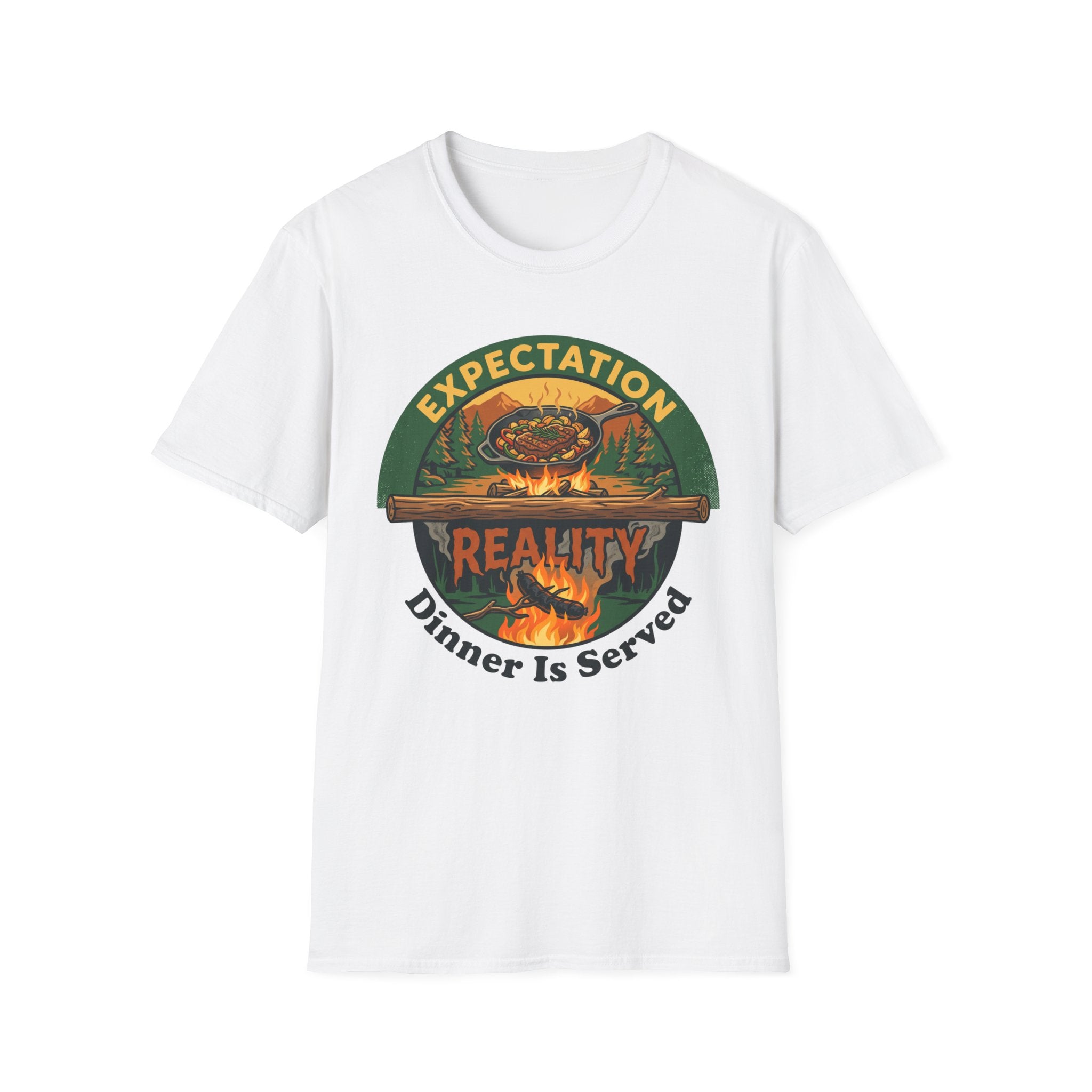 Expectation vs Reality — Dinner Is Served T-Shirt