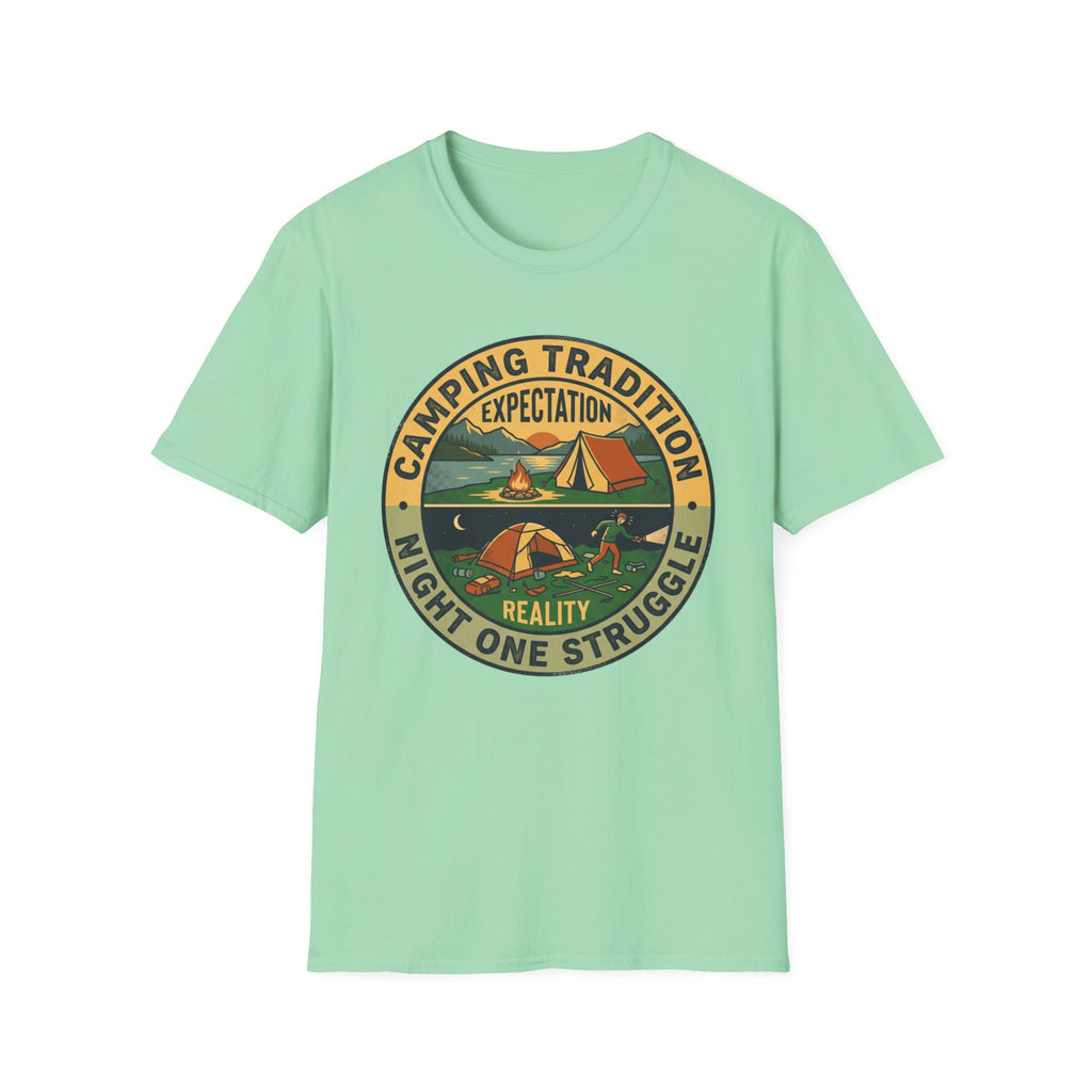 Camping Tradition — Night One Struggle Expectation Vs Reality T-Shirt
