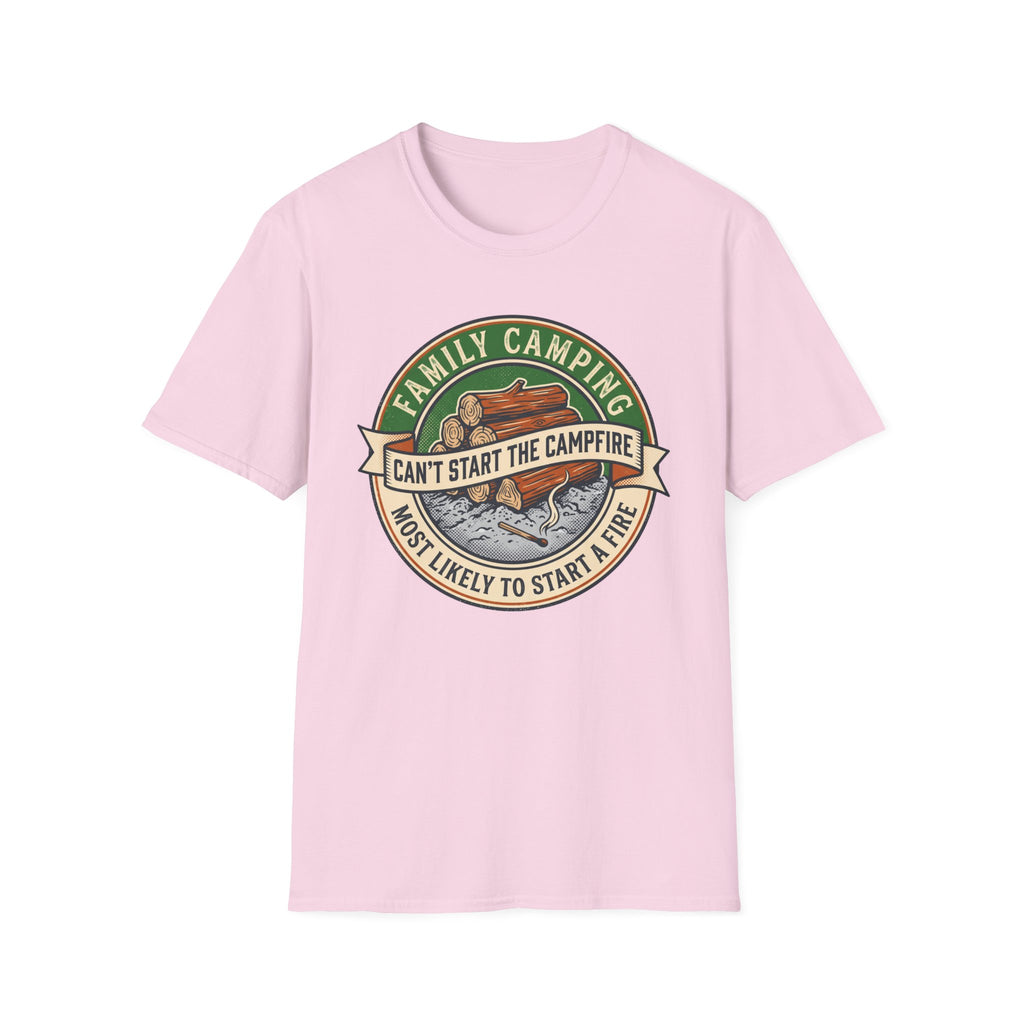 Most Likely To Start a Fire Can't Start The Campfire — Vintage T-Shirt