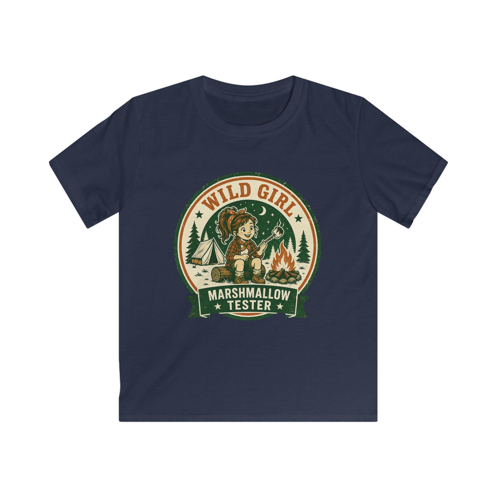 Wild Girl — Marshmallow Tester Matching Kids T-Shirt
