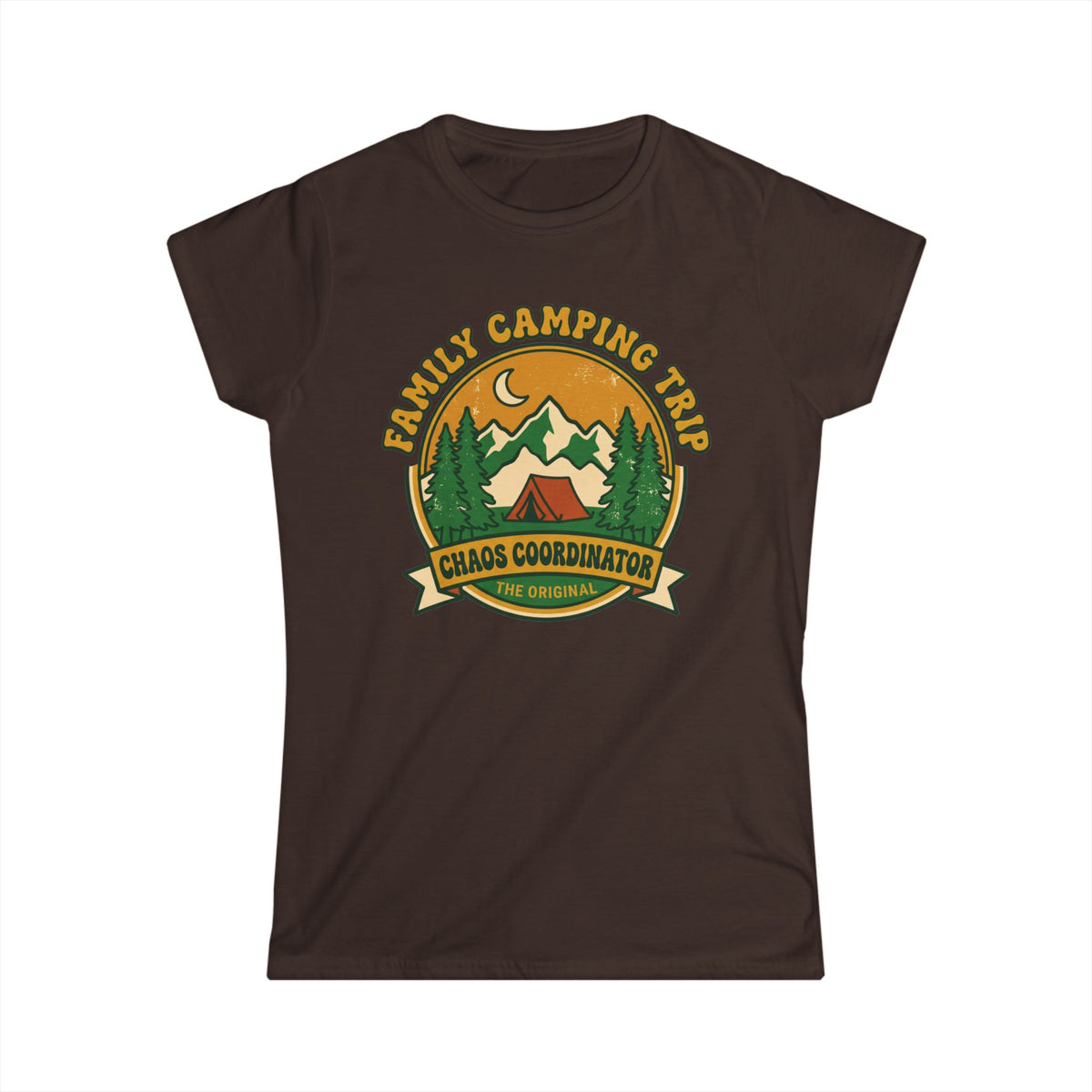 Family Camping Trip — Chaos Coordinator Matching Women T-Shirt