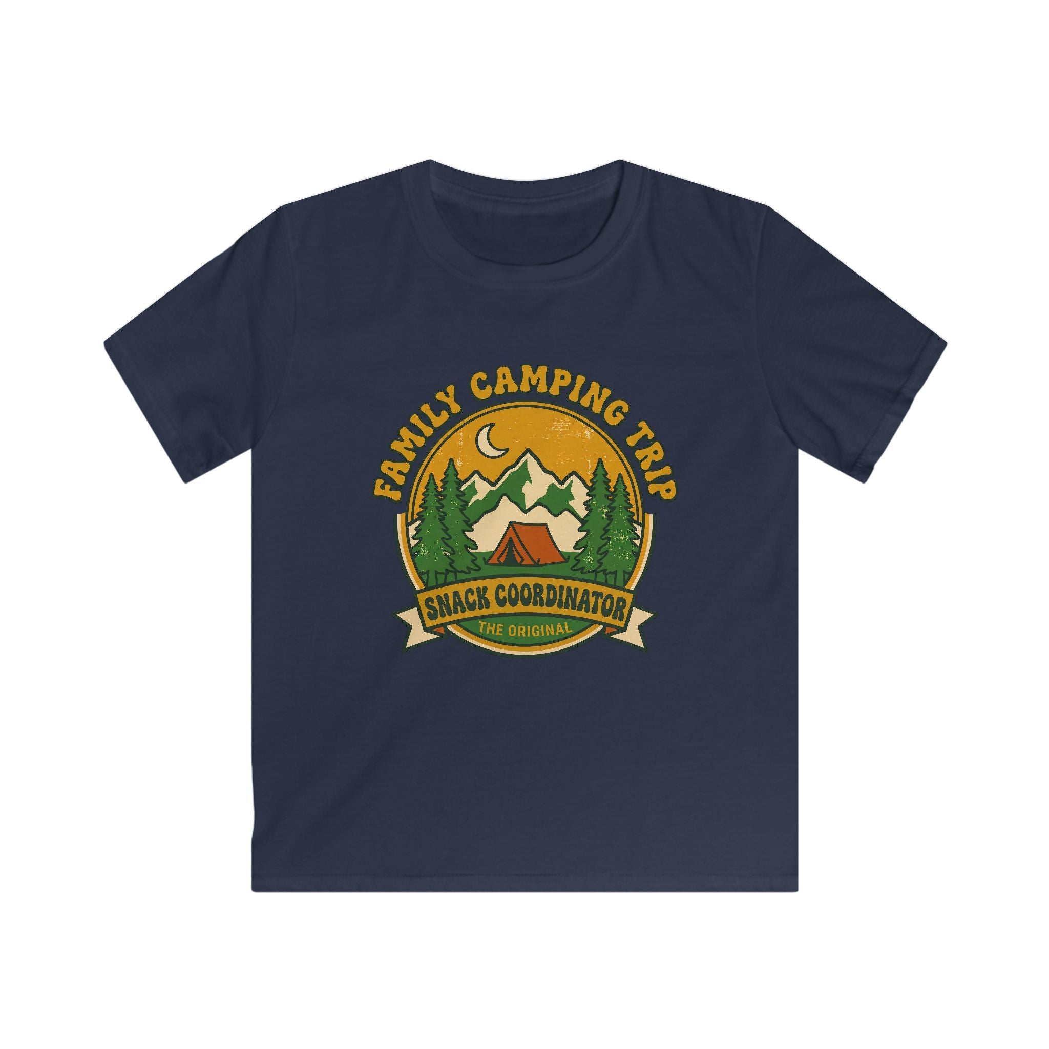 Family Camping Trip — Snack Coordinator Matching Kids T-Shirt