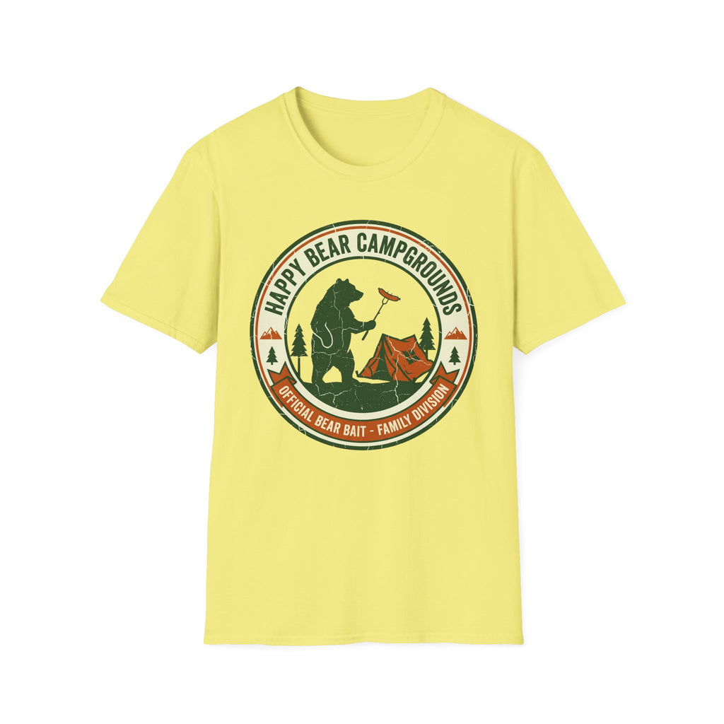Happy Bear Campgrounds — Official Bear Bait Family Division T-Shirt