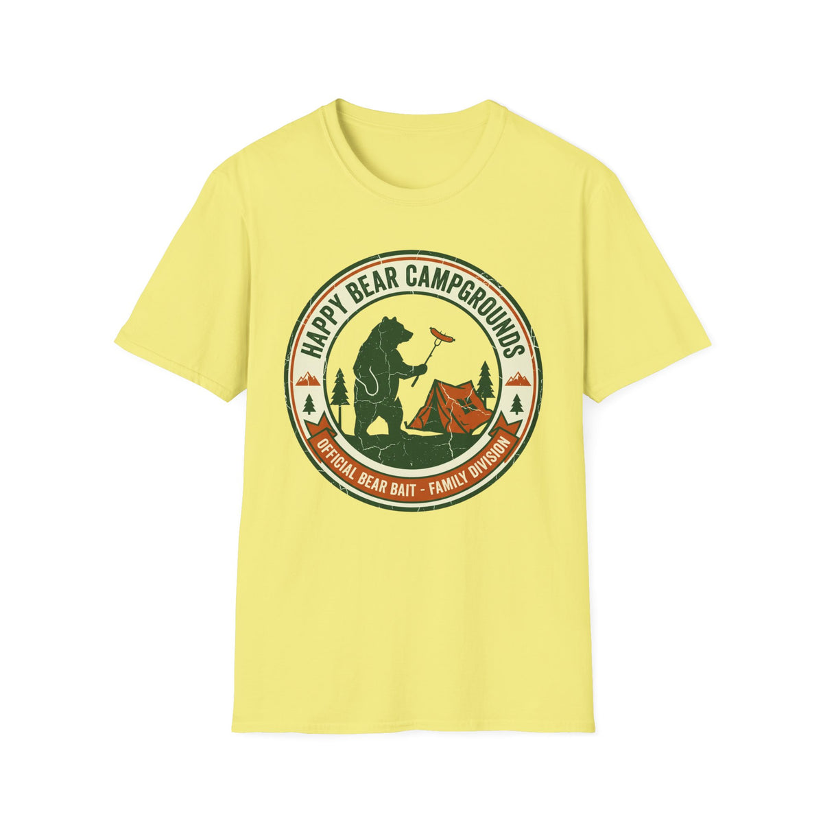 Happy Bear Campgrounds — Official Bear Bait Family Division T-Shirt