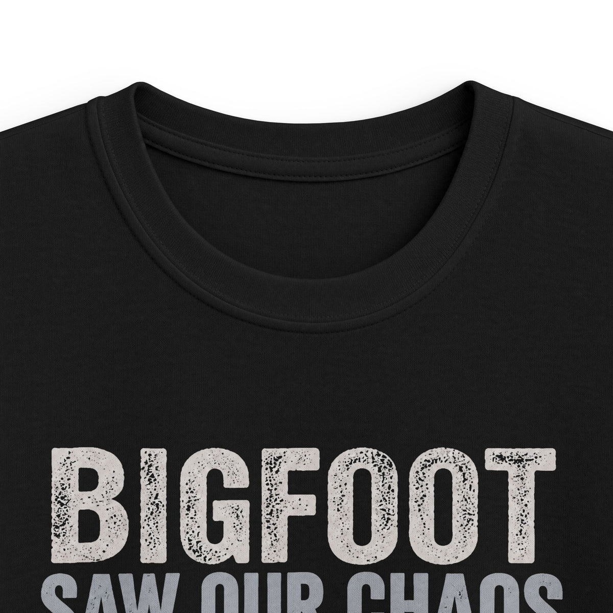 Bigfoot Saw Our Chaos — And Never Came Back Matching Kids T-Shirt