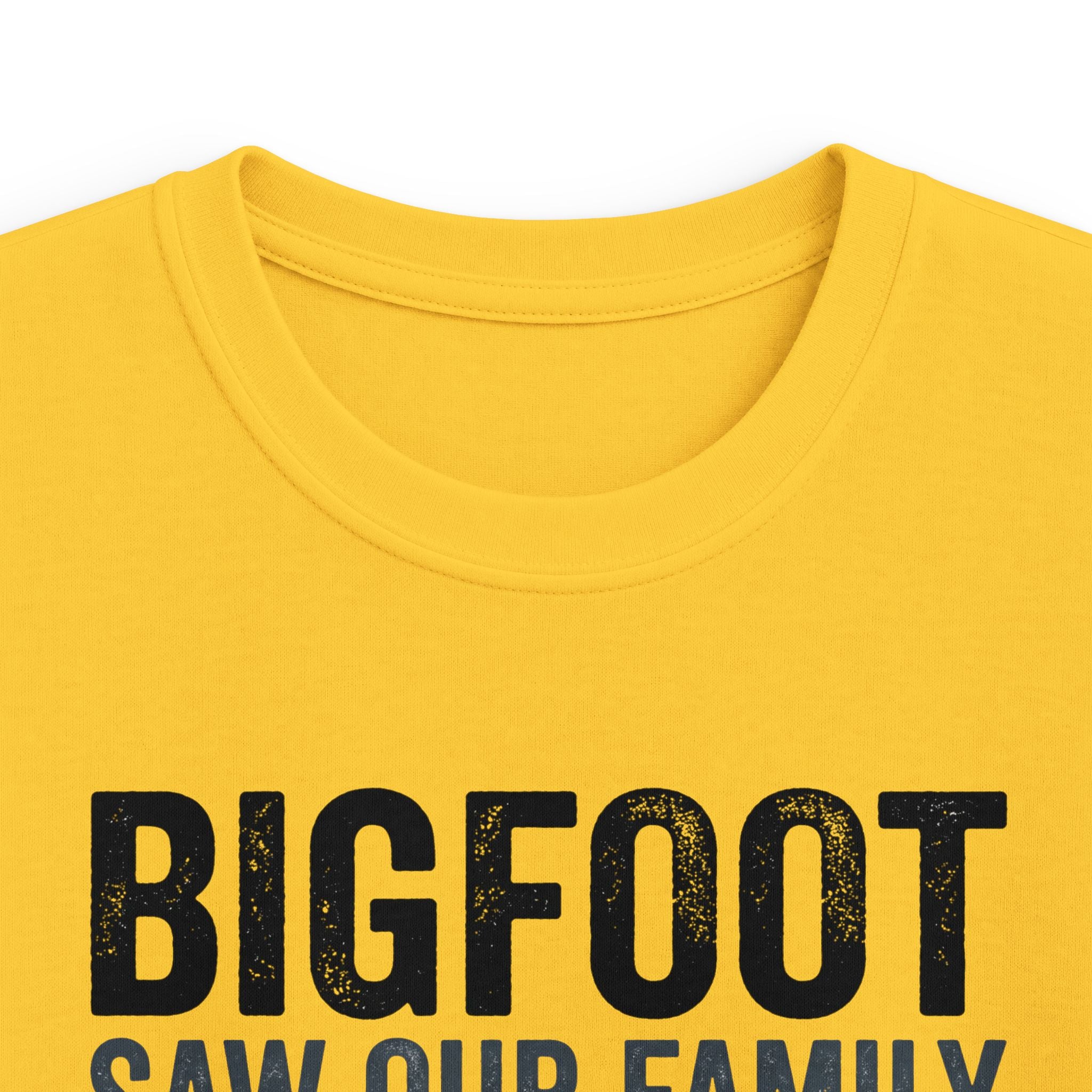 Bigfoot Saw Our Family And Ran For His Life Matching Kids T-Shirt