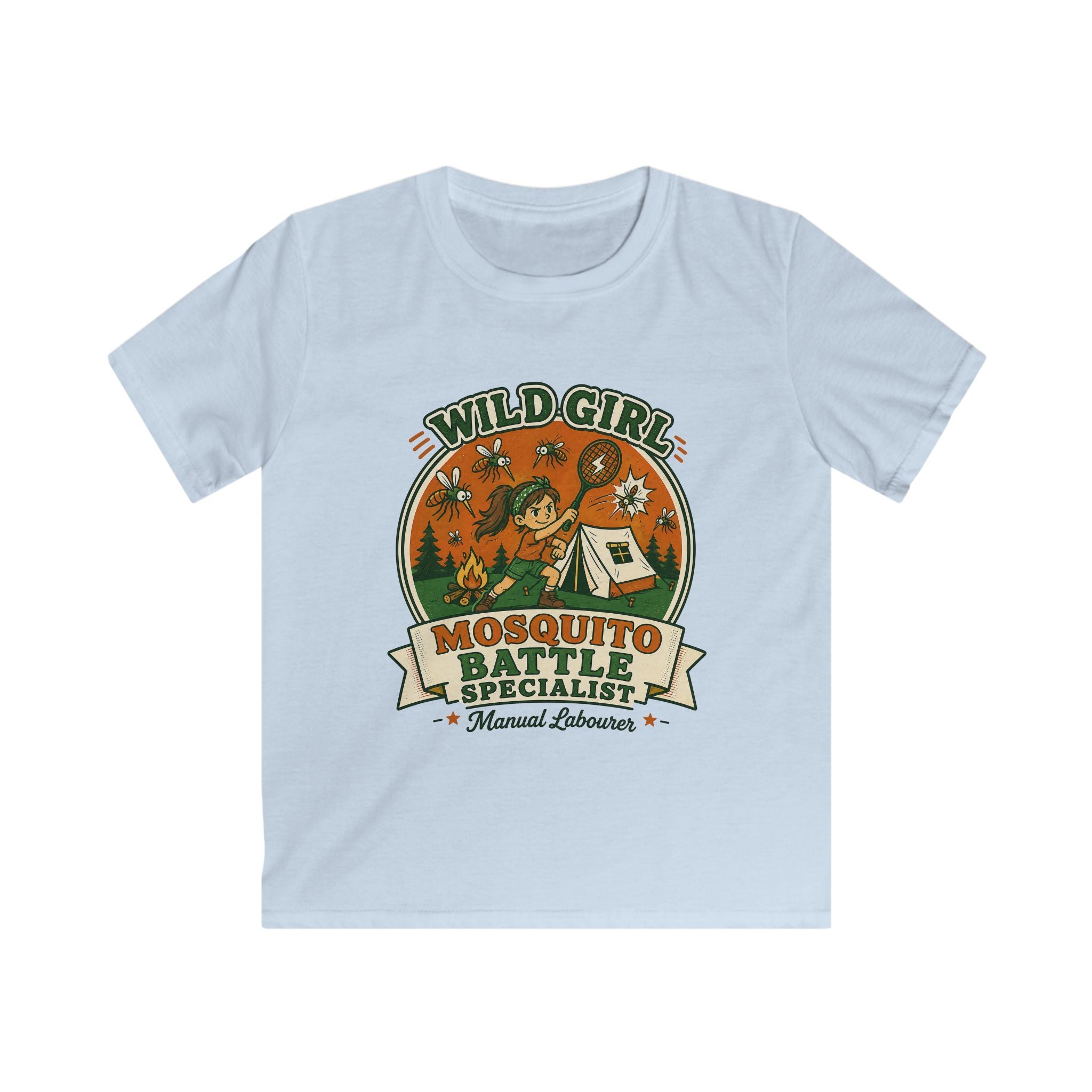 Wild Girl — Mosquito Battle Specialist Matching Kids T-Shirt
