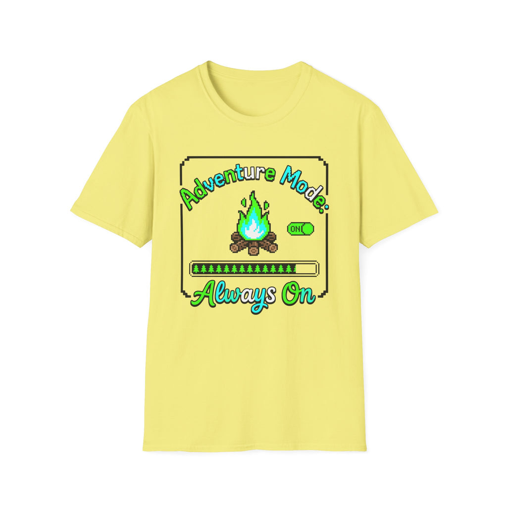 Adventure Mode Always On — 8-Bit T-Shirt