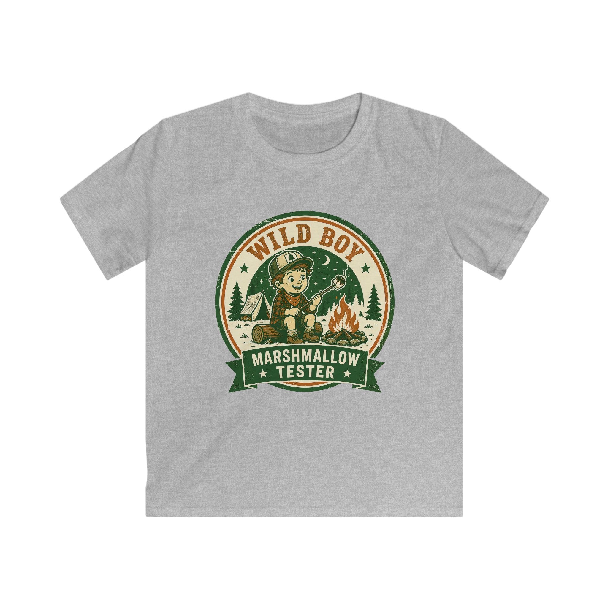 Wild Boy — Marshmallow Tester Matching Kids T-Shirt