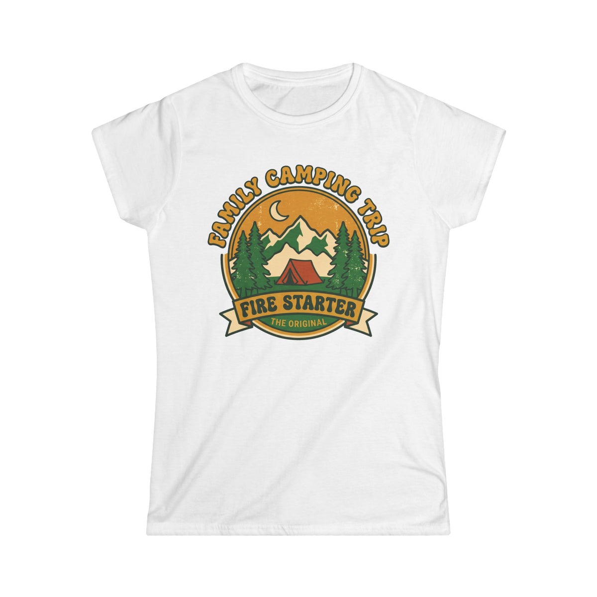 Family Camping Trip — Fire Starter Matching Women T-Shirt