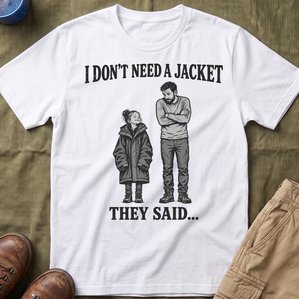 I Don't Need a Jacket Dad T-Shirt