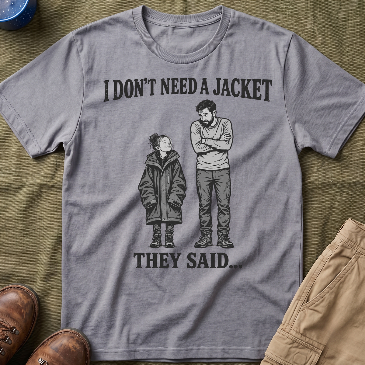 I Don't Need a Jacket Dad T-Shirt
