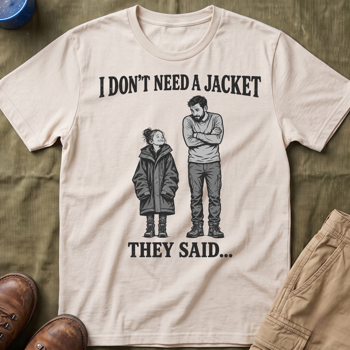 I Don't Need a Jacket Dad T-Shirt