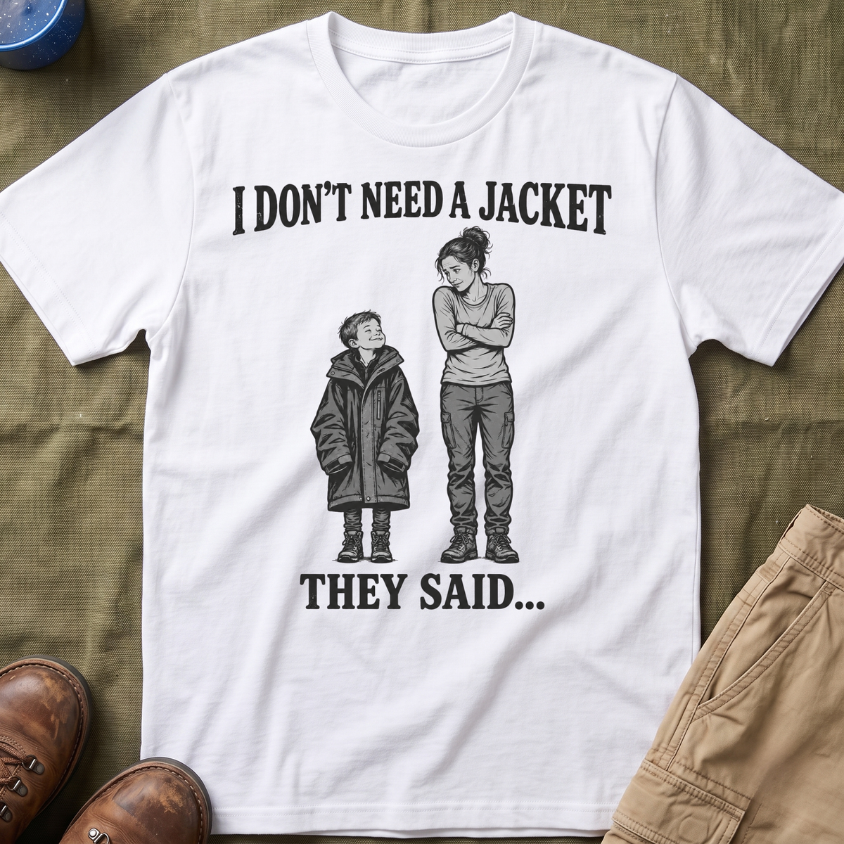 I Don't Need a Jacket Mom T-Shirt