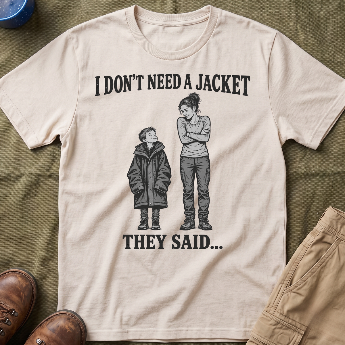 I Don't Need a Jacket Mom T-Shirt