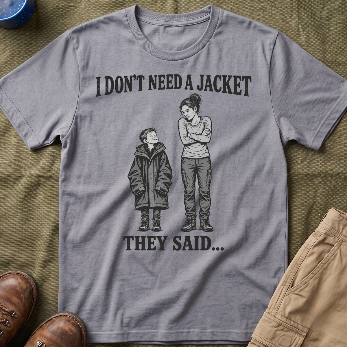 I Don't Need a Jacket Mom T-Shirt