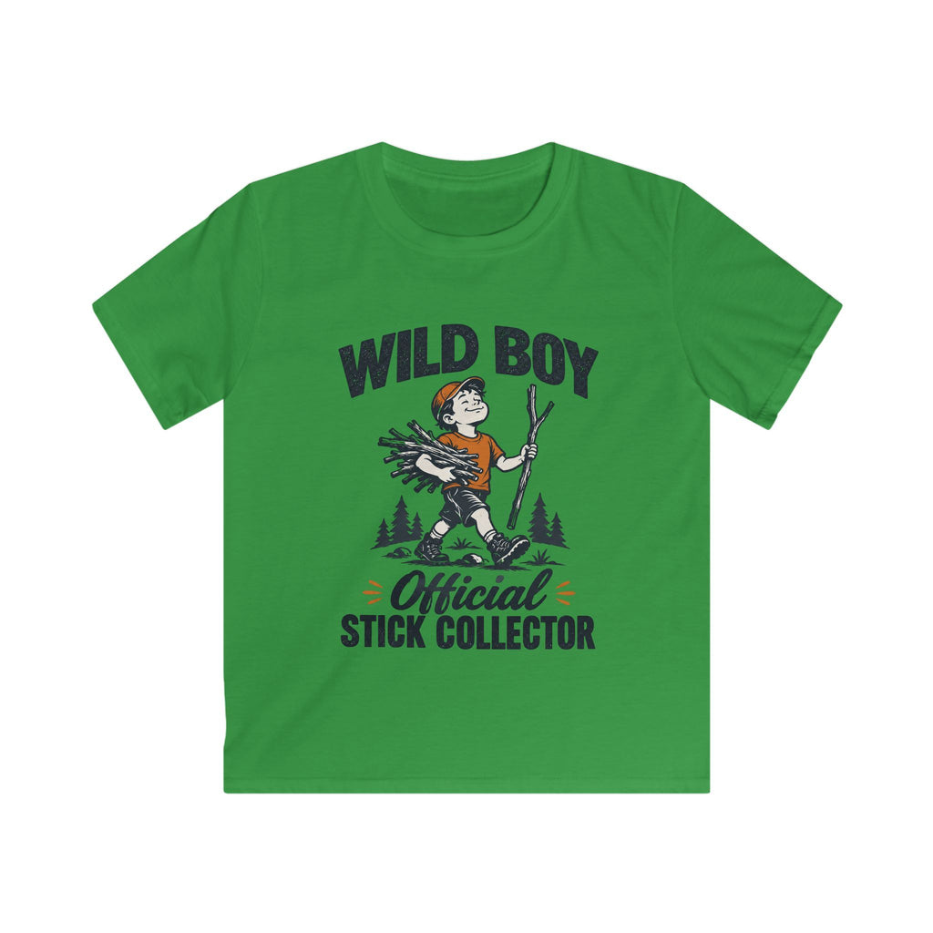 Wild Boy — Official Stick Collector Matching Kids T-Shirt