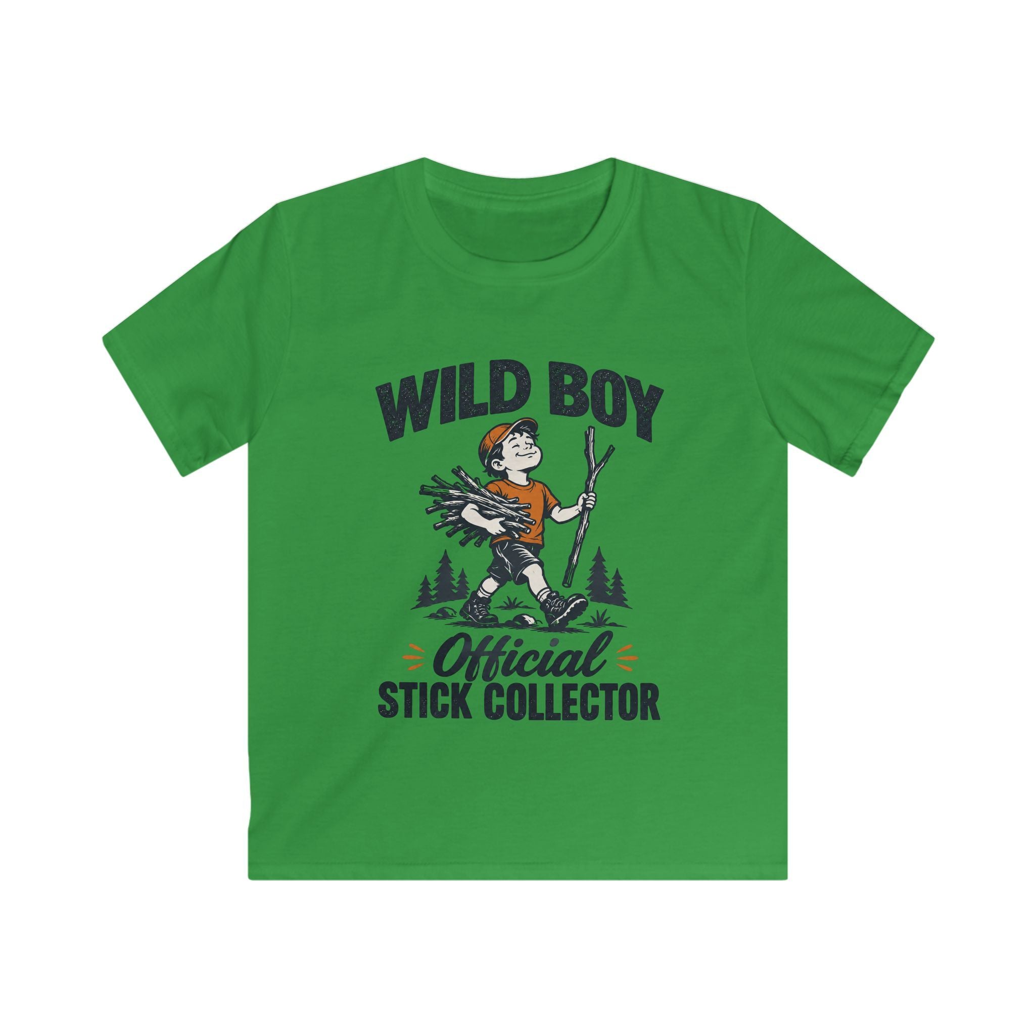 Wild Boy — Official Stick Collector Matching Kids T-Shirt