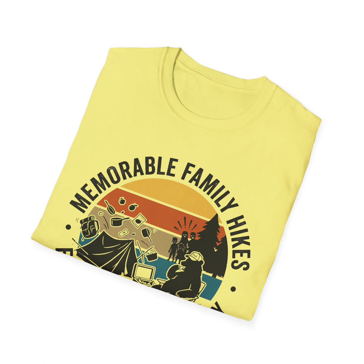Memorable Family Hikes —  Expectation VS Reality With The Bear T-Shirt
