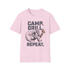 Camp, Grill, Repeat — With Bigfoot T-Shirt
