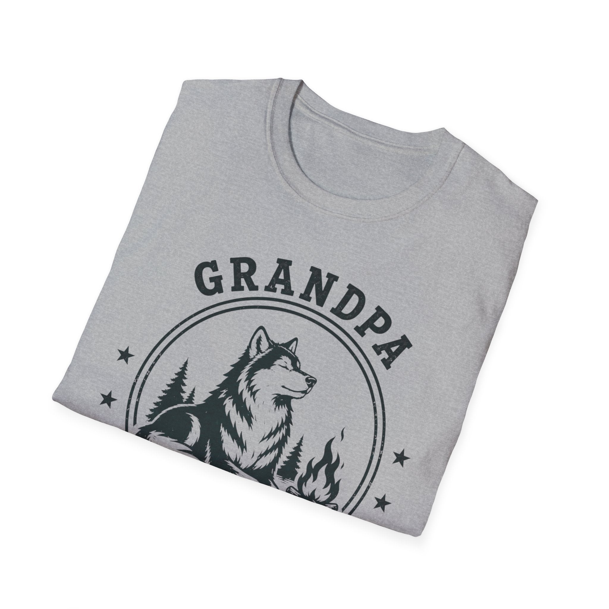 Grandpa — Senior Wolf (Retired) Matching T-Shirt