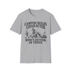 Camping Builds Character Mom T-Shirt