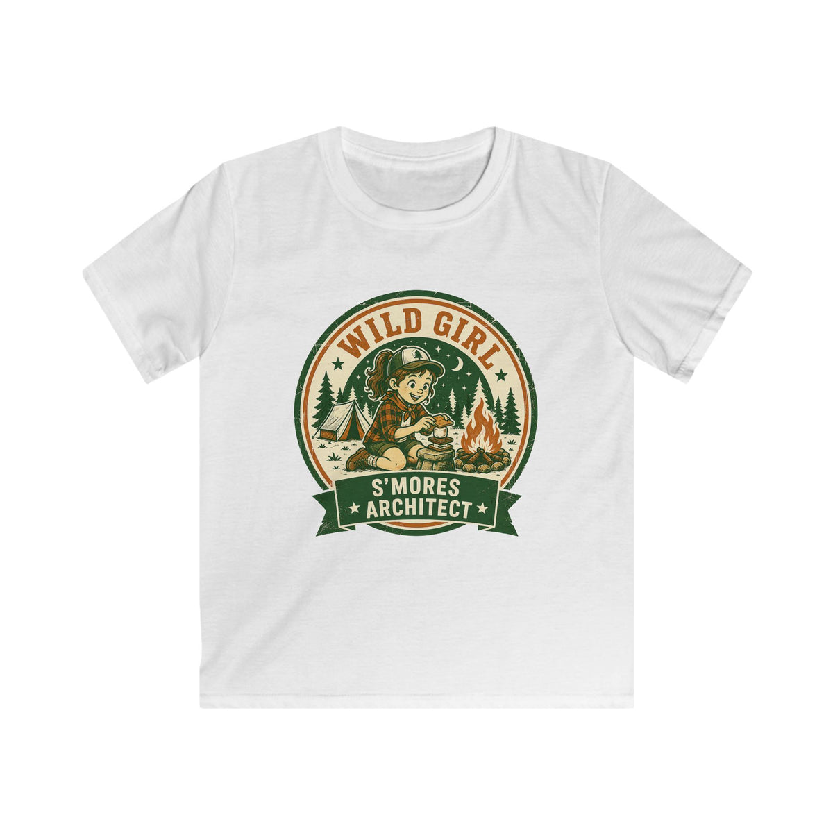 Wild Girl — S'Mores Architect Matching Kids T-Shirt