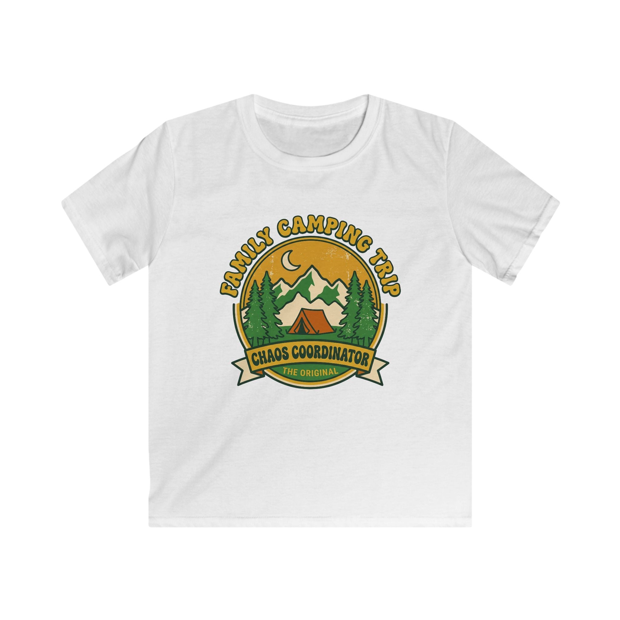 Family Camping Trip — Chaos Coordinator Matching Kids T-Shirt