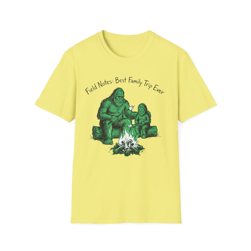 Field Notes — Best Family Trip Ever With Bigfoot T-Shirt