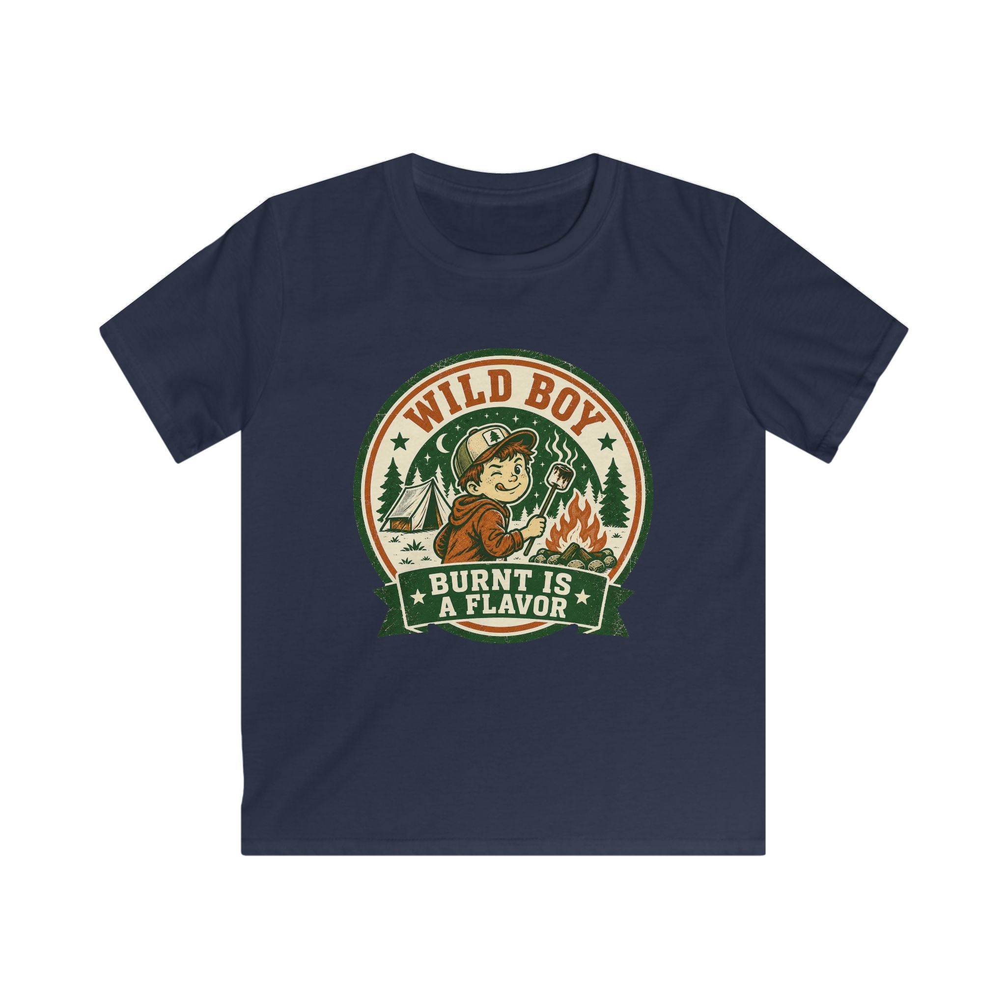 Wild Boy — Burnt Is A Flavor Matching Kids T-Shirt