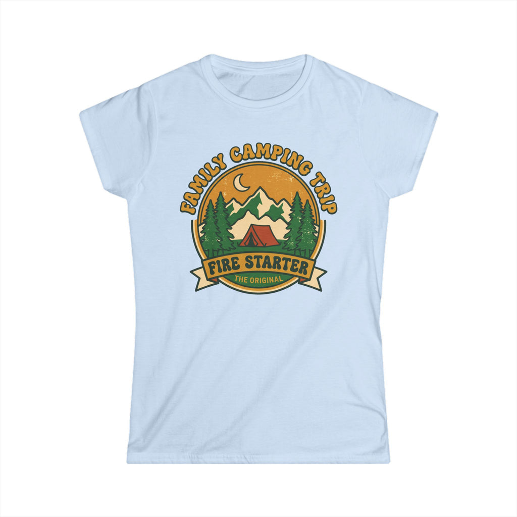 Family Camping Trip — Fire Starter Matching Women T-Shirt