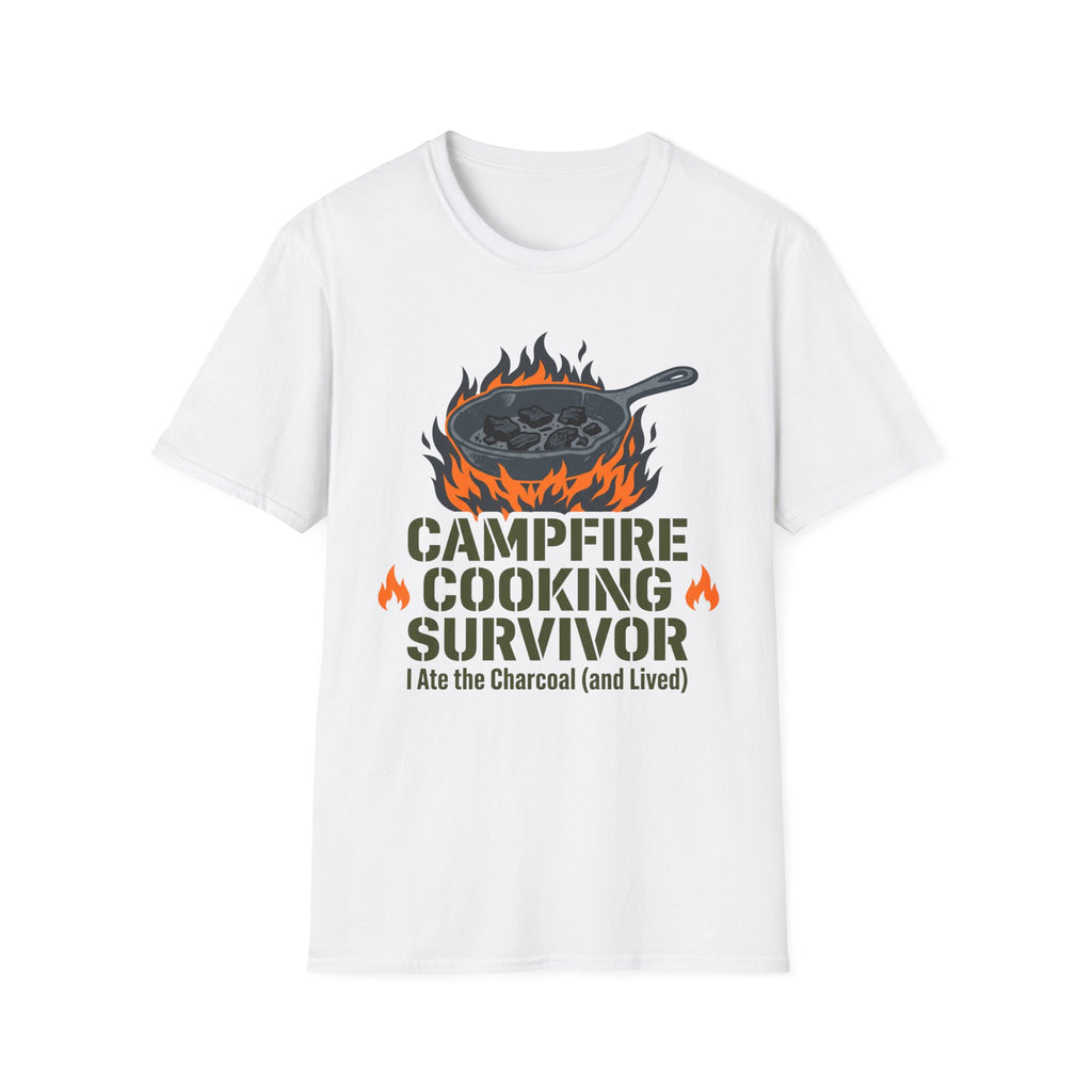 Campfire Cooking Survivor — I Ate the Charcoal (and Survived) Family Camping T-Shirt