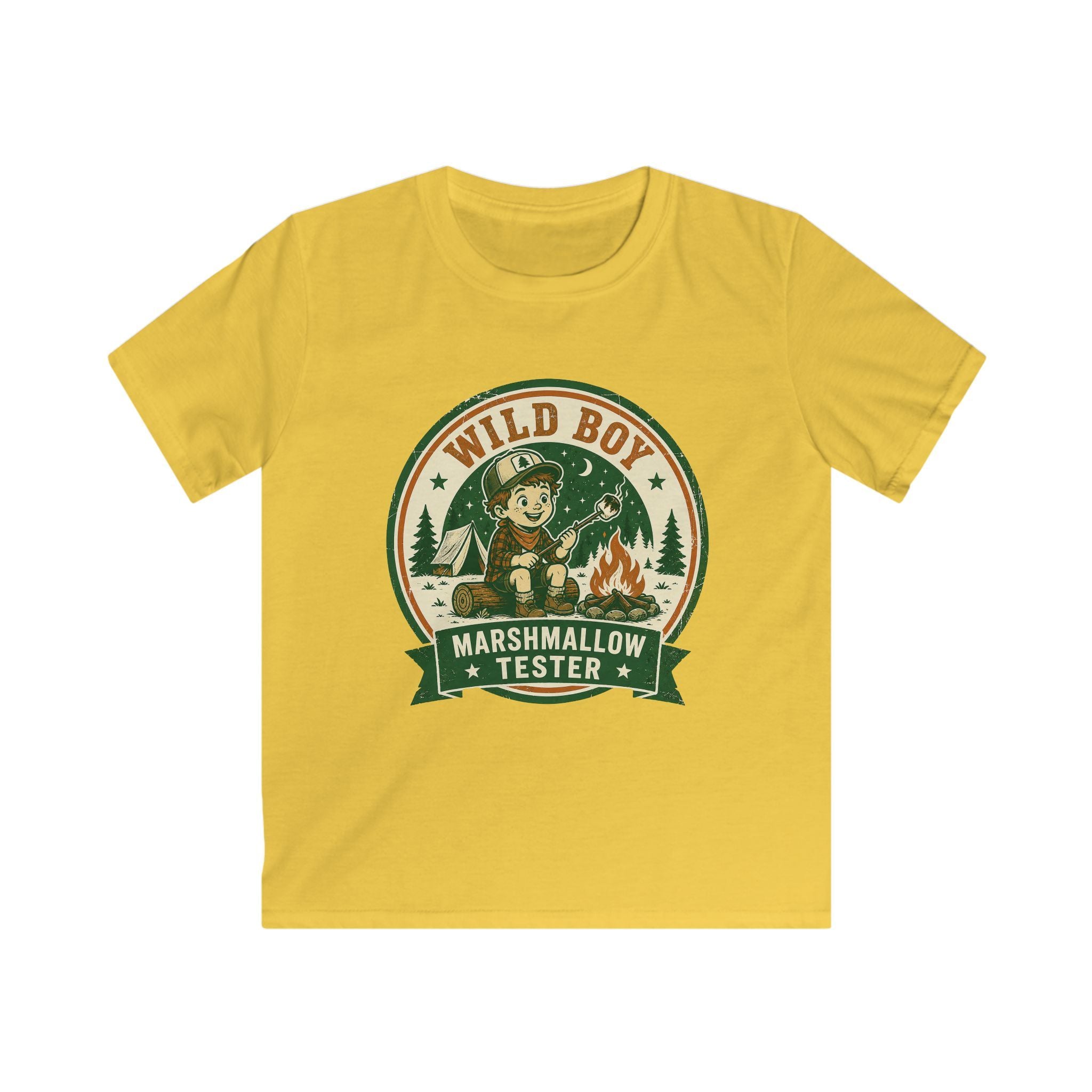 Wild Boy — Marshmallow Tester Matching Kids T-Shirt