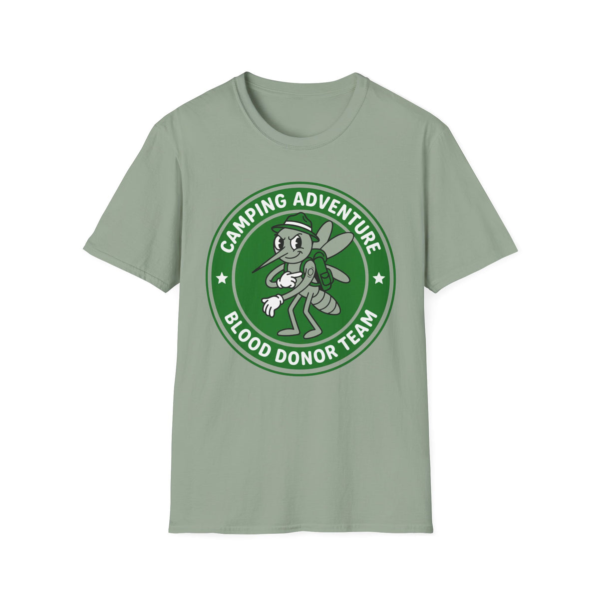 Camping Adventure — Blood Donor Team With Mosquitoes T-Shirt