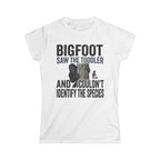 Bigfoot Saw The Toddler — And Couldn't Identify The Species Matching Women T-Shirt