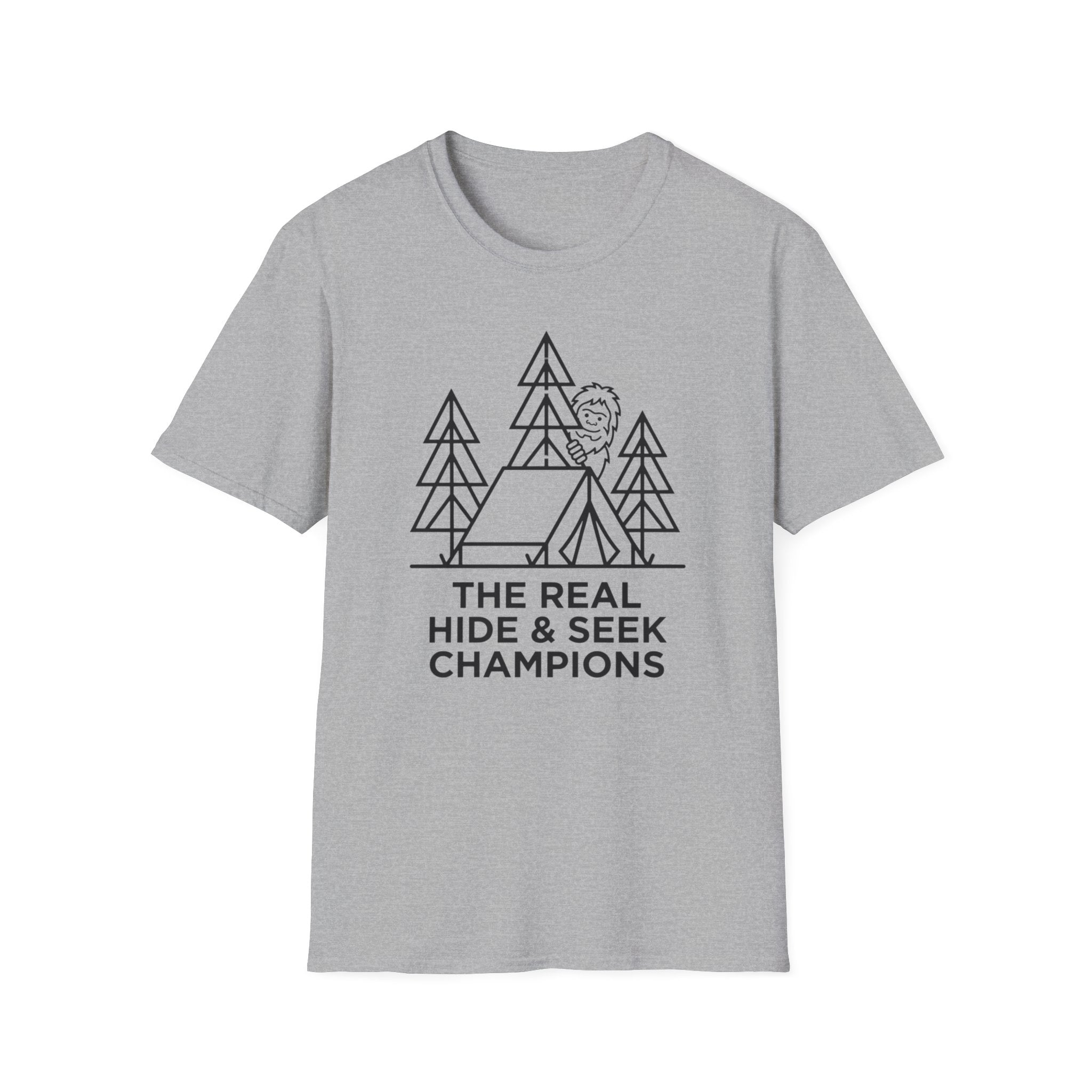 The Real Hide & Seek Champions With Bigfoot — Light Edition T-Shirt