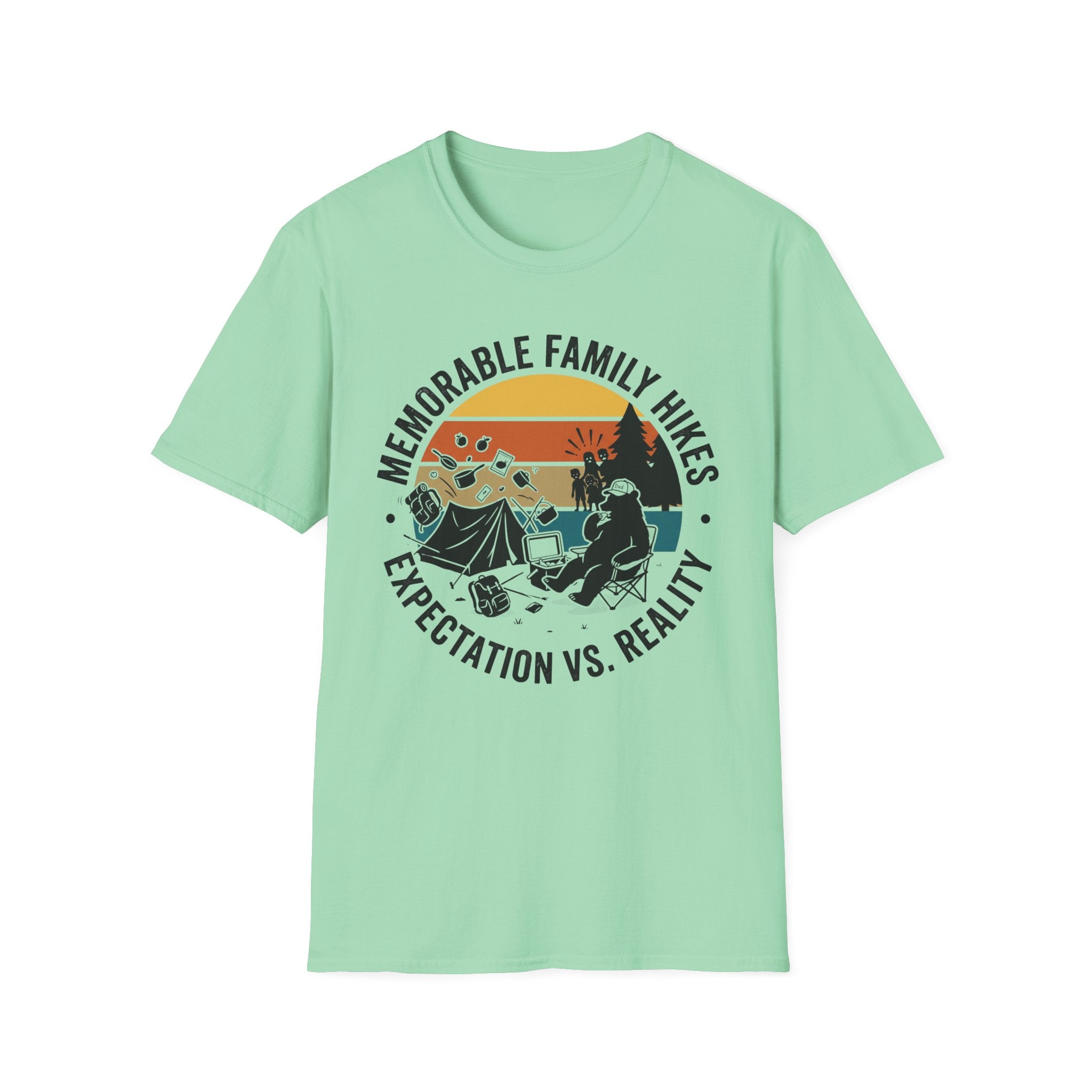 Memorable Family Hikes —  Expectation VS Reality With The Bear T-Shirt