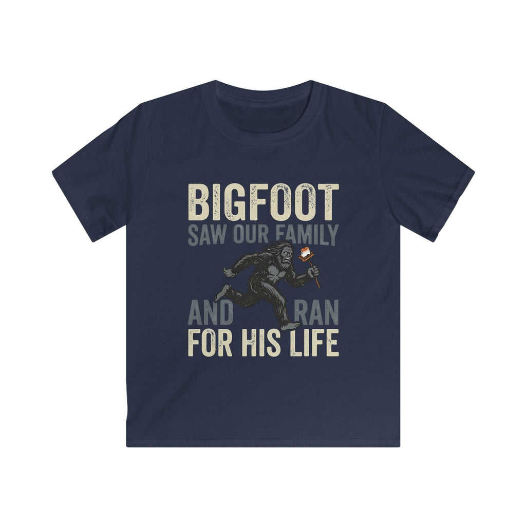 Bigfoot Saw Our Family And Ran For His Life Matching Kids T-Shirt