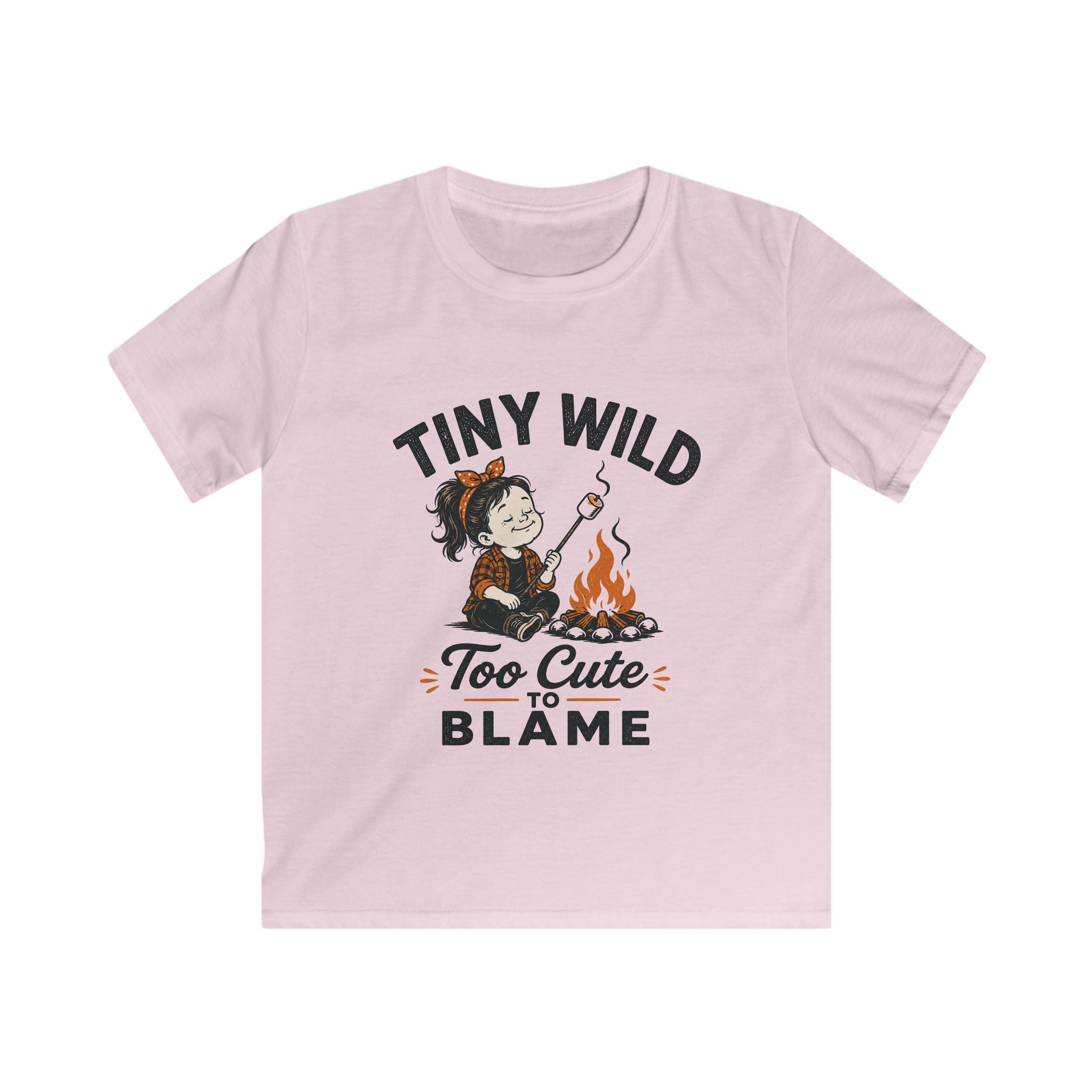 Tiny Wild Girl — Too Cute To Blame Matching Kids T-Shirt