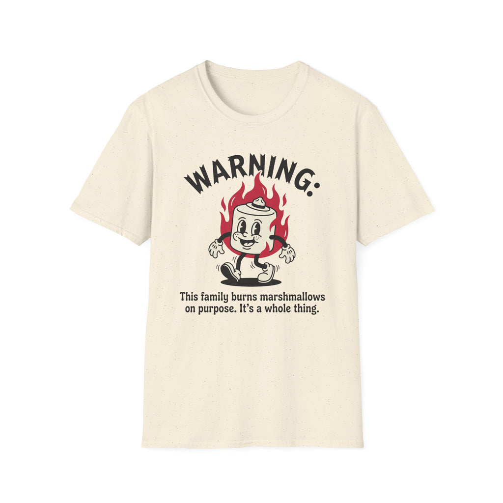 This Family Burns Marshmallows On Purpose Retro T-Shirt