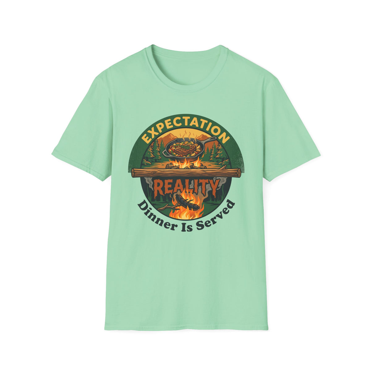 Expectation vs Reality — Dinner Is Served T-Shirt