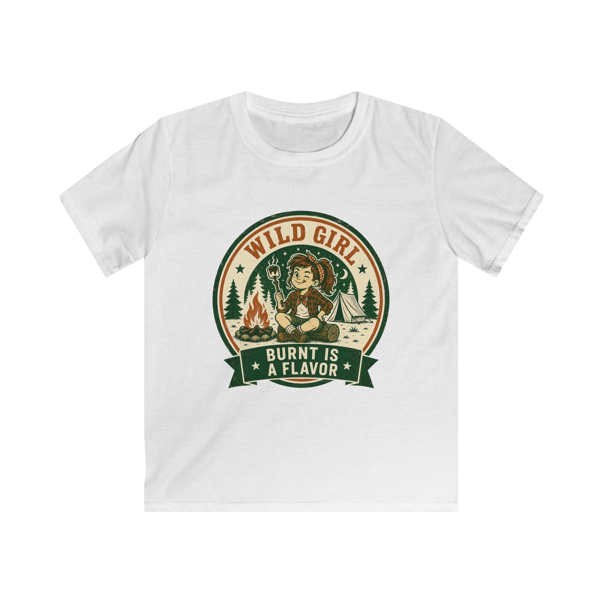 Wild Girl — Burnt Is A Flavor Matching Kids T-Shirt