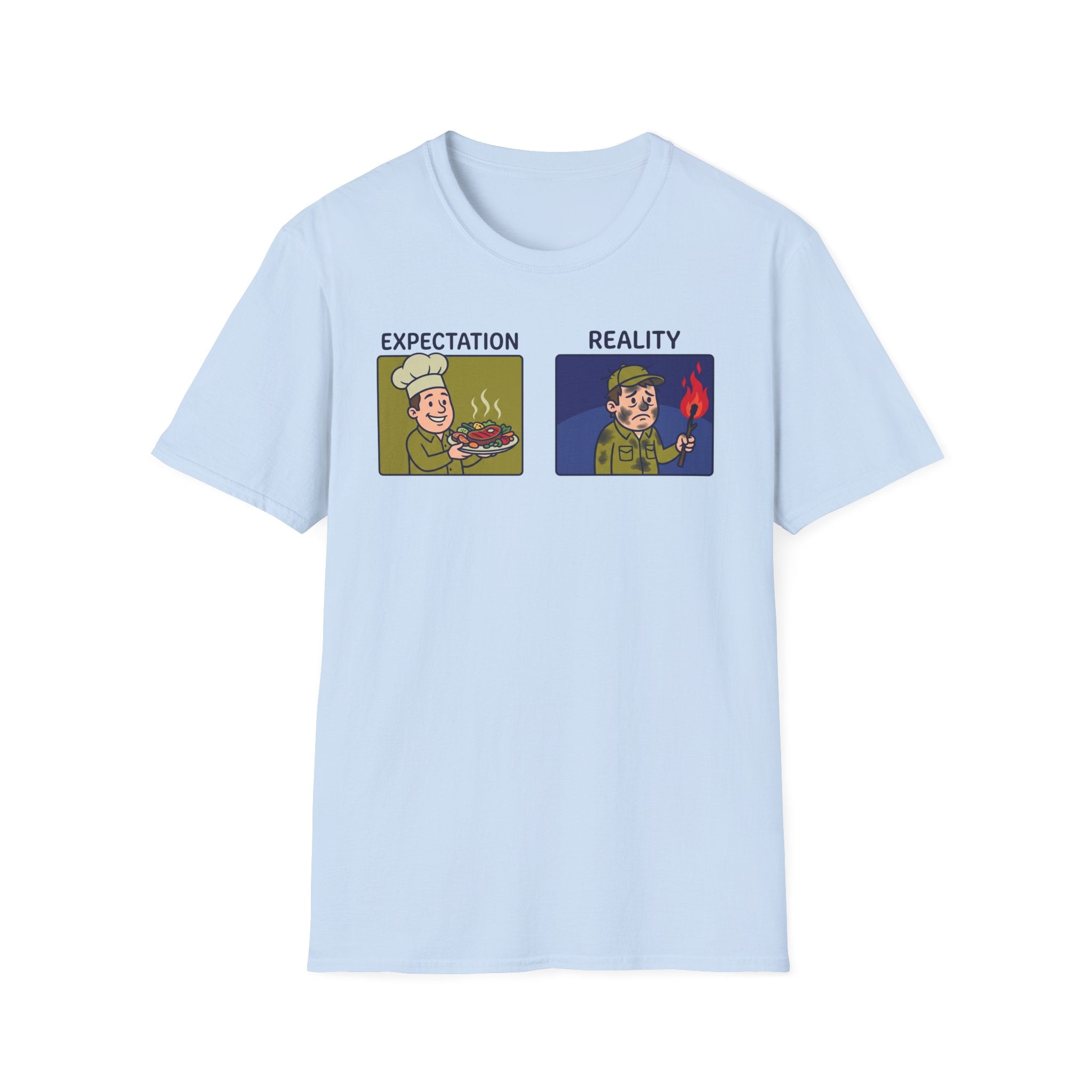 Campfire Diner Expectation vs Reality T-Shirt