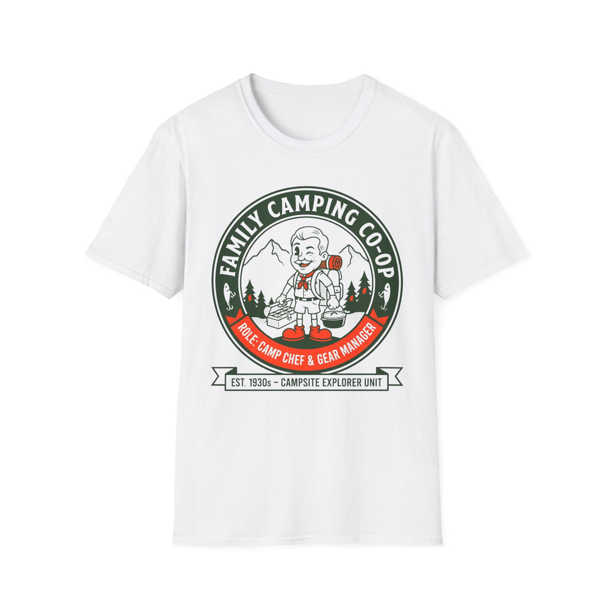 Family Camping Coop —  Camp Chef & Gear Manager Matching T-Shirt